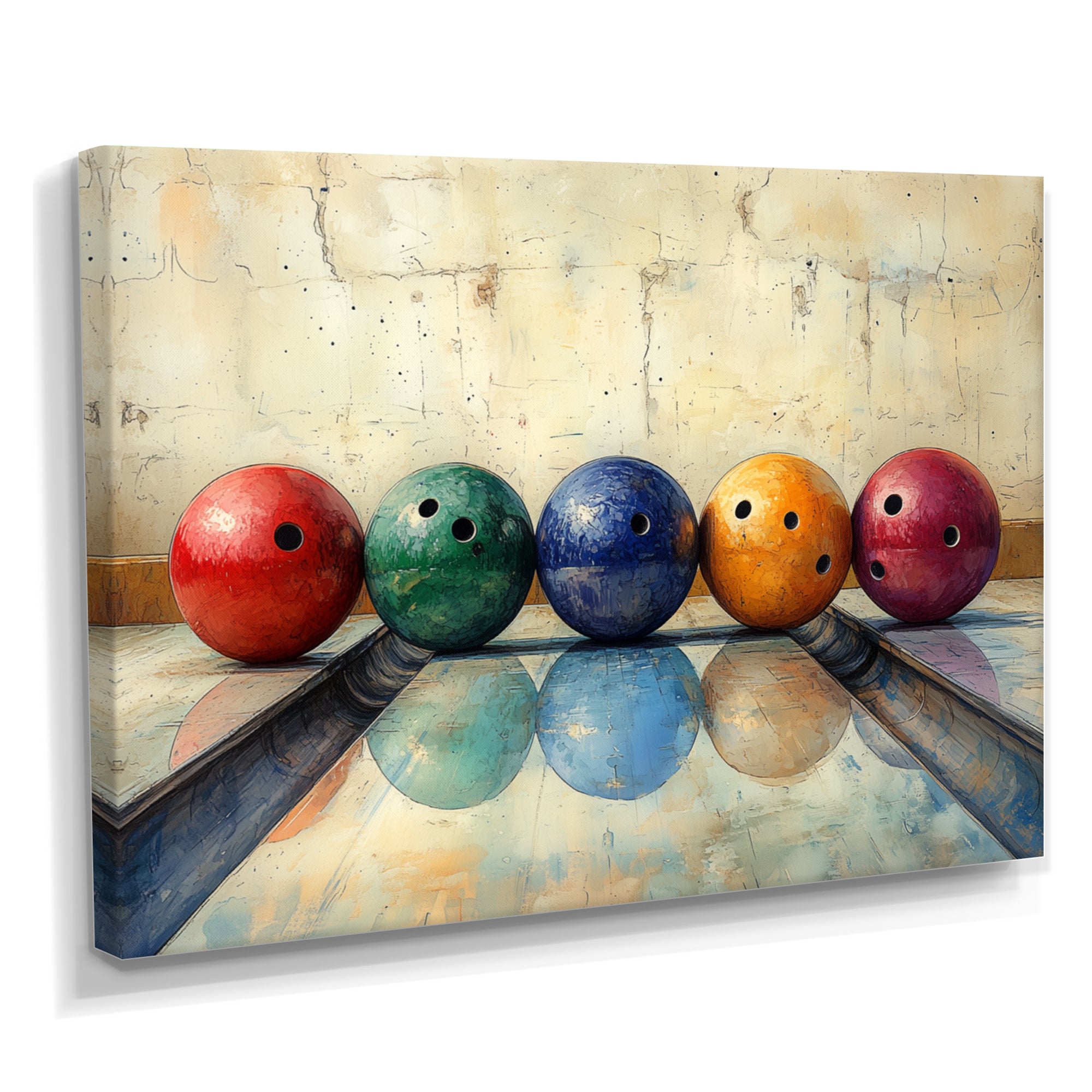 Bowling Ball Beauty I - Bowling Canvas Wall Art
