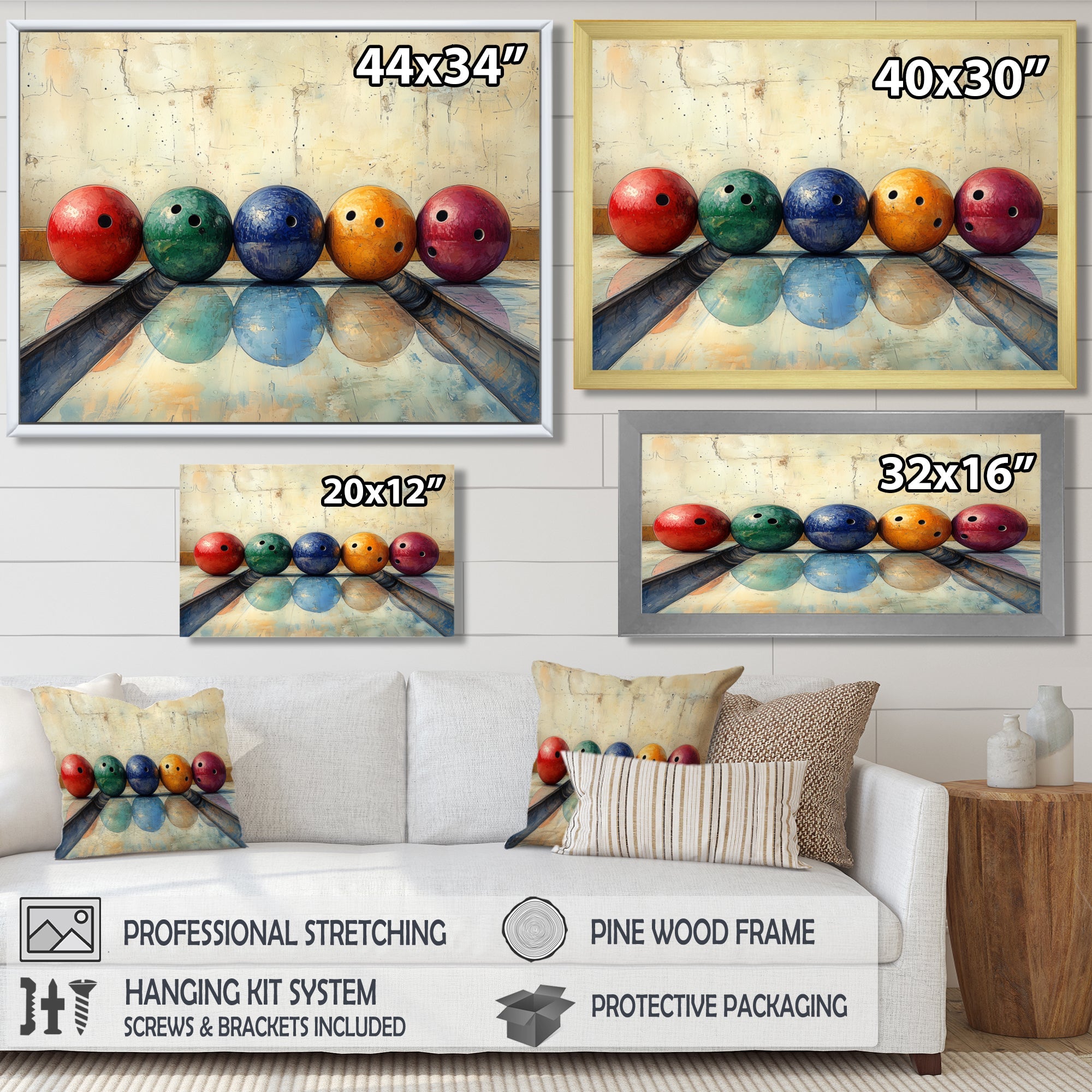 Bowling Ball Beauty I - Bowling Canvas Wall Art