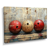 Gold And Red Bowling Perfect Game Glory - Bowling Canvas Wall Art
