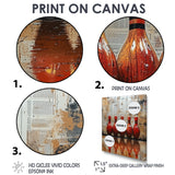 Red And Brown Bowling Perfect Game Glory - Bowling Canvas Wall Art