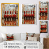 Red And Brown Bowling Perfect Game Glory - Bowling Canvas Wall Art