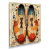 Orange And Yellow Bowling Shoe Rental - Bowling Canvas Wall Art