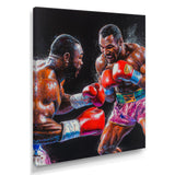 Red And Black Boxing Championship I - Sport Boxing Canvas Wall Art