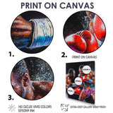 Red And Black Boxing Championship I - Sport Boxing Canvas Wall Art