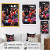 Red And Black Boxing Championship I - Sport Boxing Canvas Wall Art