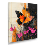Butterfly Shoreline Symphony Of Life - Butterfly Framed Canvas Art