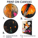 Butterfly Shoreline Symphony Of Life - Butterfly Framed Canvas Art