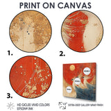 Blue And Orange Bird Spirit Guardians - Bird Wall Decor