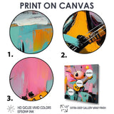 Nursery Dragonfly Playing Guitar - Dragonfly Wall Art Prints