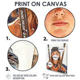 A Young Female Hockey Player - Sport Hockey Canvas Wall Art