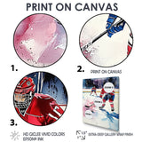 Hockey Players In Montreal - Sport Hockey Canvas Wall Art