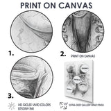 Hockey Skates In Grey And Tones - Sport Hockey Canvas Wall Art