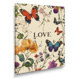 Love Butterflies In Blue And Orange Tones - Butterfly Wall Art Prints