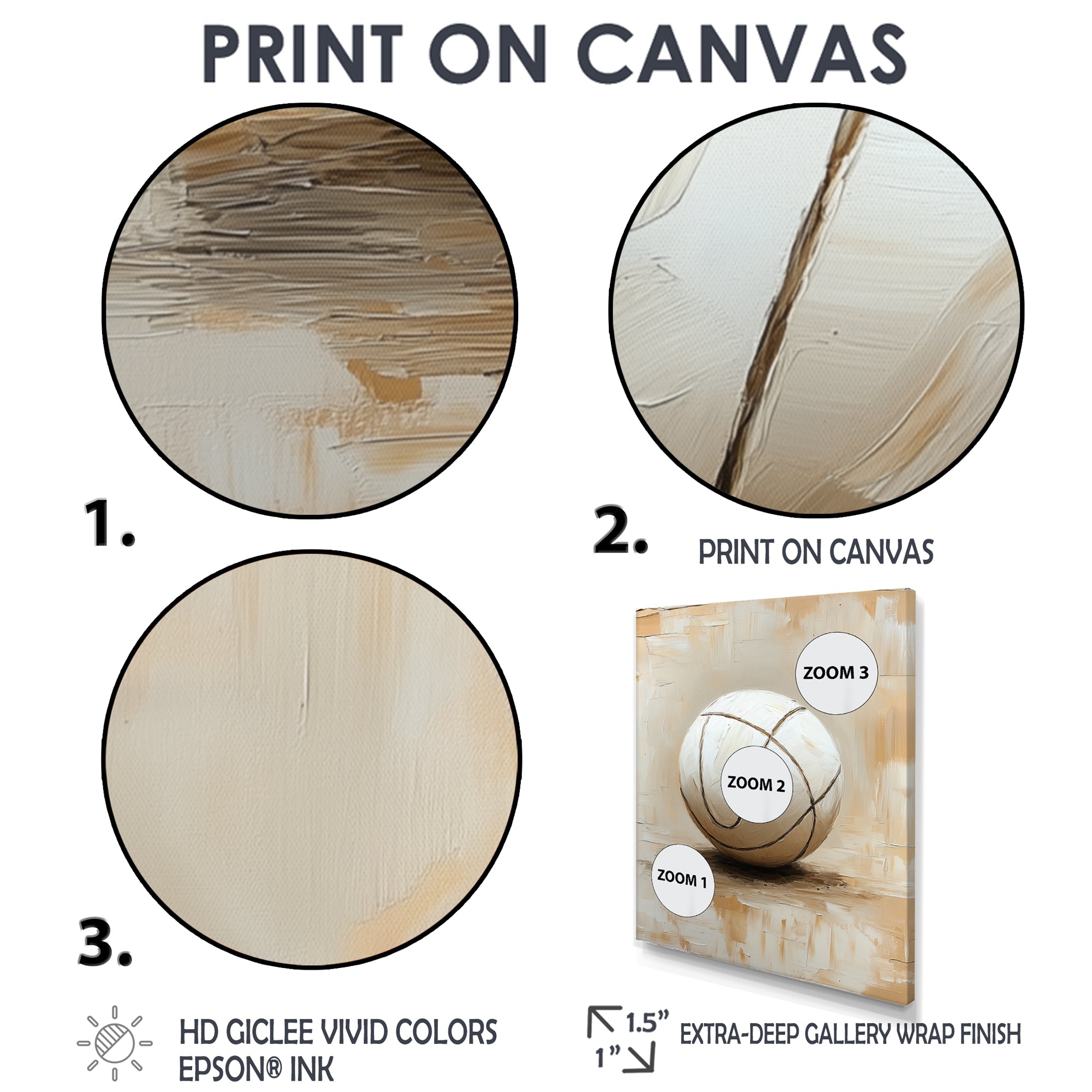 Volleyball Vibes - Volleyball Canvas Wall Art