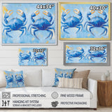 Coastal Blue Crab Battle - Crab Wall Decor
