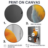 Yellow Chickadee's Bird House Branch - Bird House Home Decor Art