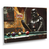 Dark Vader Playing Billiards I - Billiards Canvas Wall Art