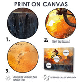 Orange BMX Legacy - Cycling Canvas Wall Art