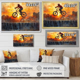 Orange BMX Legacy - Cycling Canvas Wall Art
