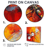 Orange Yellow Dragonfly's Breath - Dragonfly Wall Art Prints