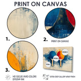 Blue Paddle Frenzy - Sport Pingpong Canvas Wall Art