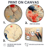 Pink And Blue Classic Peacocks Reunion - Peacock Wall Decor