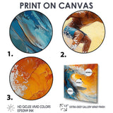 Blue Surfing Competition I - Surfing Canvas Wall Art