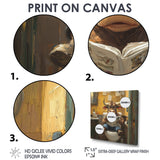 Cute Buffalo Reading Newspaper In The Bathroom - Cow Wall Art Prints