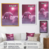 Polar Bear In The Midnight Sun - Bear Wall Decor