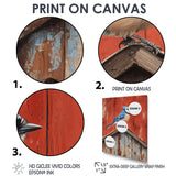 Blue Jay On The Barn Roof - Blue Bird Wall Art