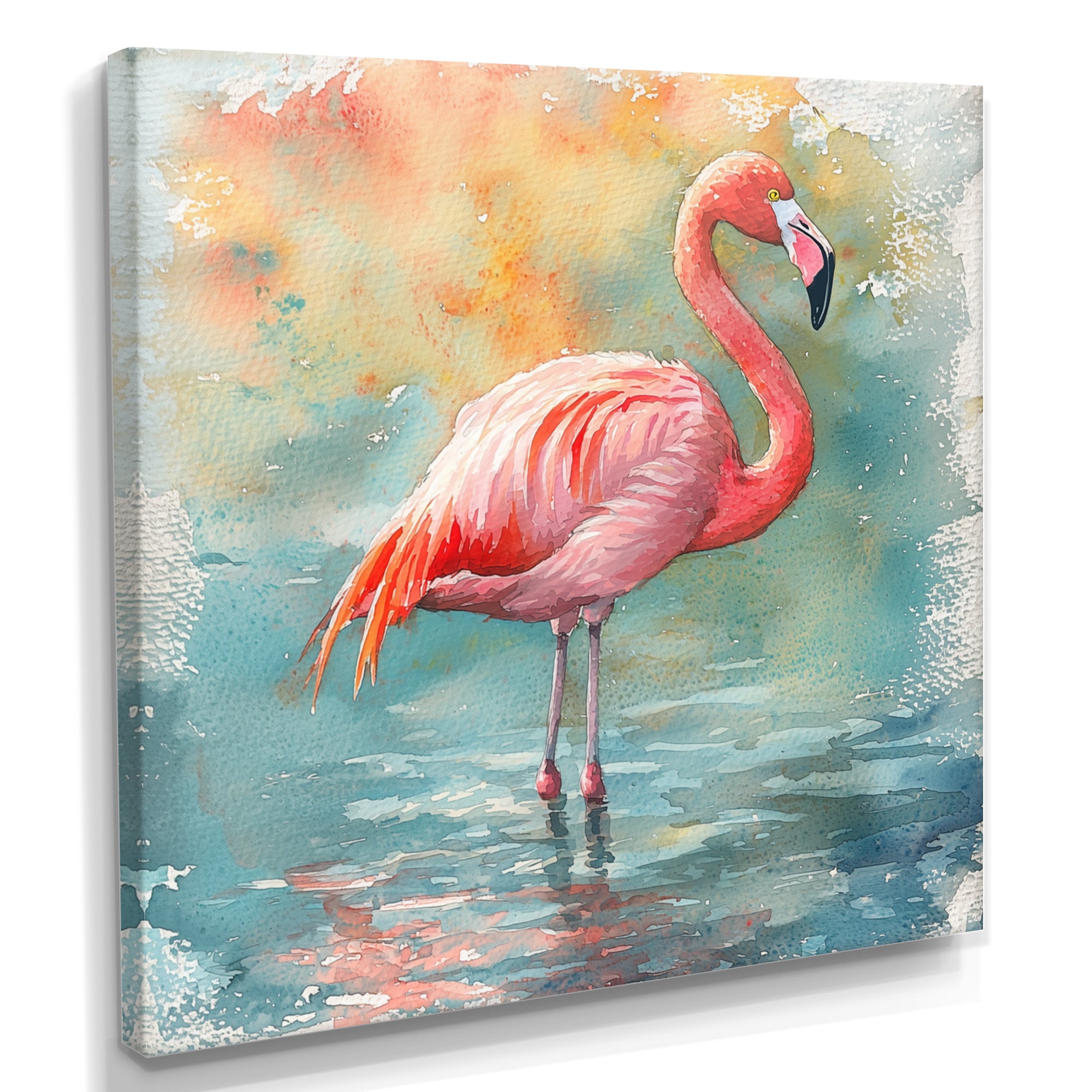 Flamingo Grace - Pink Bird Wall Art