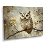 Gentle Owl In Winter - Owl Bedroom Wall Art