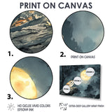 Mistic Owl In The Moonlight - Owl Framed Canvas Art