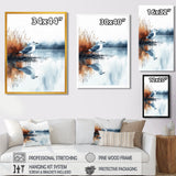 Seagull By The Farm Pond - Bird Canvas Wall Art