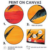 Swallows At Sunset - Bird Wall Decor