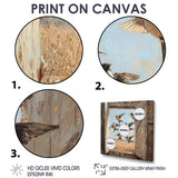 Abstract Bird Swallows In The Hayloft - Bird Wall Art Prints