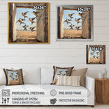 Abstract Bird Swallows In The Hayloft - Bird Wall Art Prints