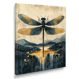 Dragon Whisper Of The Marsh - Dragonfly Canvas Wall Art
