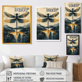 Dragon Whisper Of The Marsh - Dragonfly Canvas Wall Art