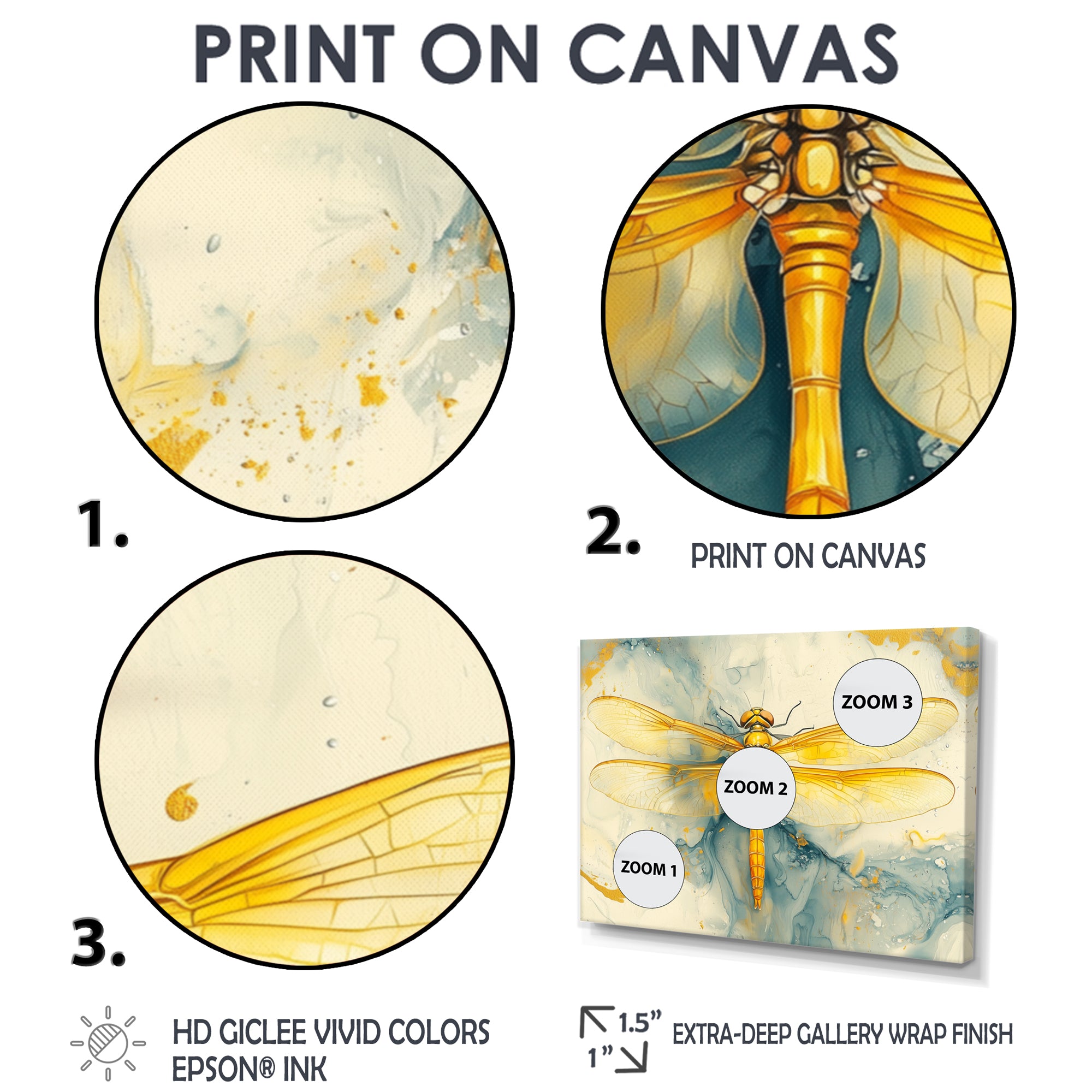 Yellow Dragon Fly Flight Of Elegance - Dragonfly Wall Decor