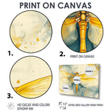 Yellow Dragon Fly Flight Of Elegance - Dragonfly Wall Decor