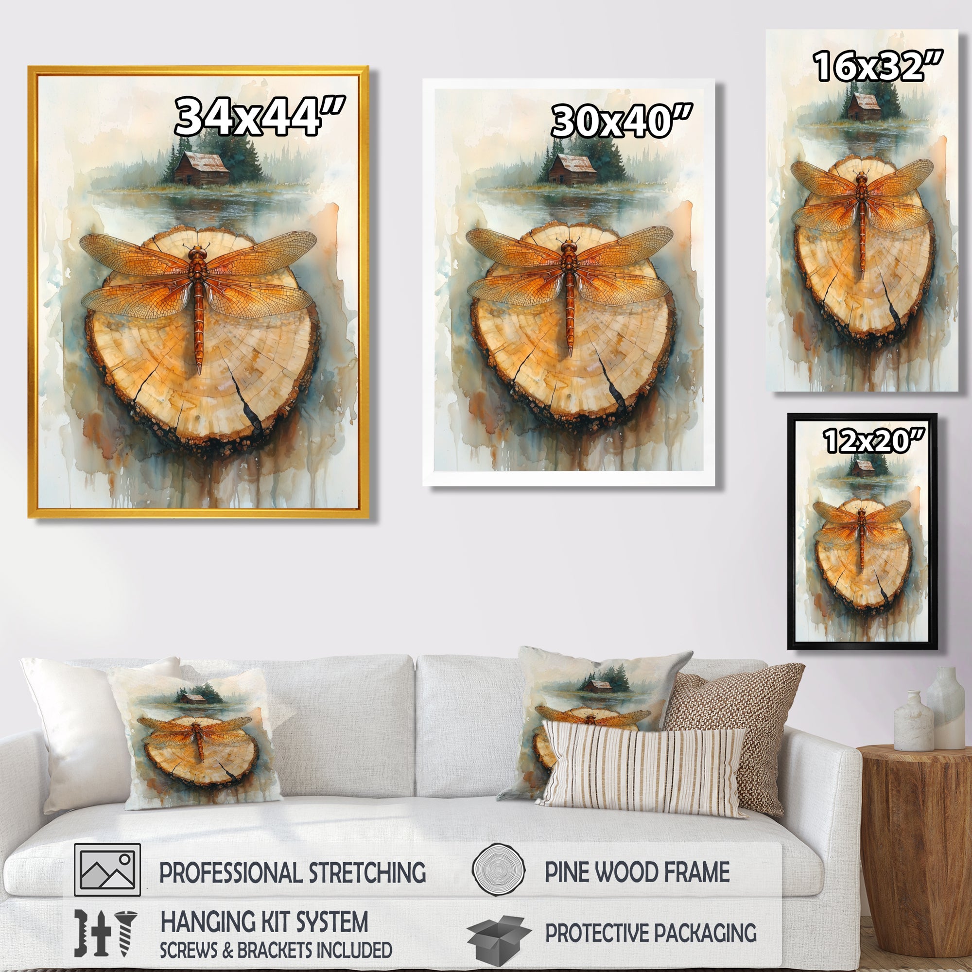 Dragonfly Lake At The Barn On Slide - Dragonfly Wall Decor