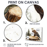 Eagle Silent Vigil In Summer - Eagle Canvas Wall Art