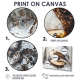 Eagle Silent Vigil In Winter - Brown Eagle Wall Art