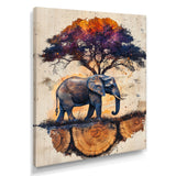 Elephant Under The Baobab Tree - Elephant Wall Art Prints