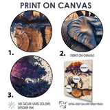 Elephant Under The Baobab Tree - Elephant Wall Art Prints