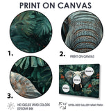 Elephant Portrait In The Jungle - Elephant Large Canvas Wall Art