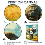 Elephant In The Lush Savannah - Elephant Living Room Wall Art