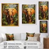 Elephant In The Tropical Rainforest - Elephant Wall Decor
