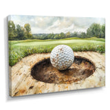 Chasing The Pin Golf Landscape I - Golf Canvas Wall Art